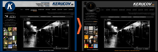KERUCOV .ro - Fotografie si Webdesign - Schimbare de identitate - website online identity - re-styling, rebranding