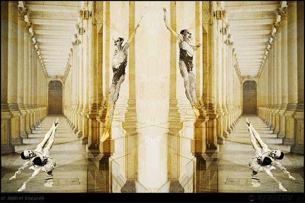Fotografia Sincron (colaj foto) / Synchronous (Photo Collage), album Unele fotografii modificate digital / Some Digitally Altered Photos, Karlovy Vary, Cehia / Czech Republic, KERUCOV .ro © 1997 - 2022 || Andrei Vocurek
