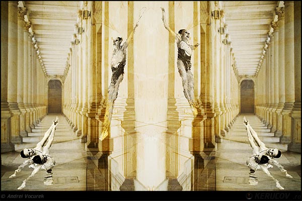 Fotografia Sincron (colaj foto) / Synchronous (Photo Collage), album Unele fotografii modificate digital / Some Digitally Altered Photos, Karlovy Vary, Cehia / Czech Republic, KERUCOV .ro © 1997 - 2025 || Andrei Vocurek