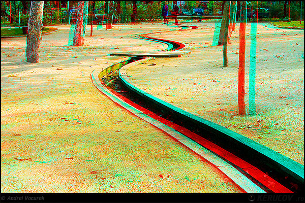 Fotografia Gradina Icoanei - I (3D) / Icoanei Garden - I (3D), album Fotografii 3D, stereoscopice, anaglife / 3D Photography, Stereoscopic Photos, Anaglyphs, Bucuresti / Bucharest, Romania / Roumanie, KERUCOV .ro © 1997 - 2025 || Andrei Vocurek