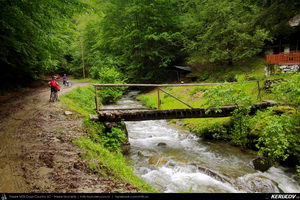Trasee cu bicicleta MTB XC - Traseu MTB Caciulata - Valea Pausa - Manastirea Stanisoara - Manastirea Turnu - Calimanesti (Parcul National Cozia) de Andrei Vocurek