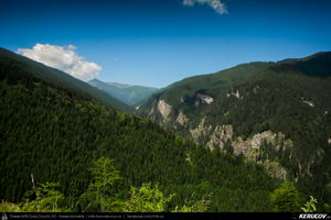Trasee cu bicicleta MTB XC - Traseu MTB Muntii Capatanii: Petrimanu - Curmatura Oltetului - Polovragi - Horezu - Tomsani - Babeni (Lacul Petrimanu - Lacul Galbenu - Pasul Curmatura Oltetului - Cheile Oltetului) de Andrei Vocurek