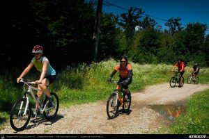 Trasee cu bicicleta MTB XC - Traseu MTB Floresti - Moreni - I.L. Caragiale - Ratoaia - Dobra - Titu (Micul Trianon - cazemata germana - Zimbraria Neagra Bucsani) de Andrei Vocurek