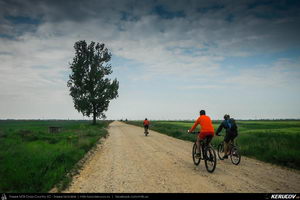 Trasee cu bicicleta MTB XC - Traseu MTB Gaesti - Slobozia - Glavacioc - Negrasi - Mozacu - Rascaeti - Gaesti (Manastirea Glavacioc si Poiana cu narcise Negrasi) de Andrei Vocurek