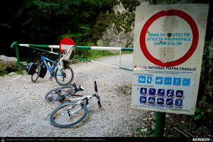 Trasee cu bicicleta MTB XC - Traseu MTB Masivul Piatra Craiului: Zarnesti - Cabana Gura Raului - Prapastiile Zarnestilor - spre Cabana Curmatura (varianta familie, copil de 1 an) de Andrei Vocurek