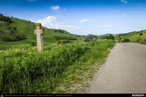 Trasee cu bicicleta MTB XC - Traseu MTB Muntii Buzaului - Tinutul Buzaului: Berca - Cozieni - Ulmet - Odaile - Scortoasa - Policiori - Berca (Trovantii sau Babele de la Ulmet, Vulcanii Noroiosi) de Andrei Vocurek
