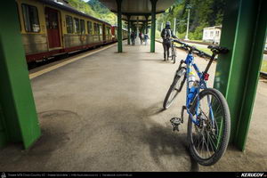 Trasee cu bicicleta MTB XC - Traseu MTB Muntii Bucegi: Sinaia - Cota 1400 - Stana Regala / Poiana Stanii - Sinaia (Schitul Sfanta Ana, Stancile Franz Joseph, Stanca Sfanta Ana, Castelul Peles) de Andrei Vocurek