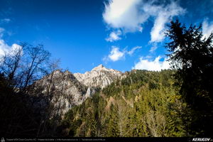 Trasee cu bicicleta MTB XC - Traseu MTB Muntii Bucegi: Busteni - Valea Cerbului - Valea Spumoasa - Poiana Tapului - Sinaia (Cascada Valea Spumoasa, Castelul Cantacuzino, Castelul Peles) de Andrei Vocurek