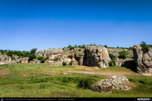 Trasee cu bicicleta MTB XC - Traseu MTB Cheile Dobrogei - Podisul Casimcei: Targusor - Gura Dobrogei - Sacele - Corbu - Navodari - Mamaia (Cheile Dobrogei, Pestera Casian, Pestera Liliecilor, Marea Neagra) de Andrei Vocurek
