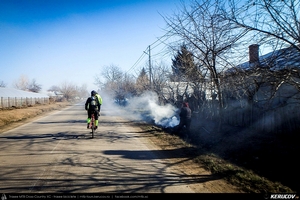 Trasee cu bicicleta MTB XC - Traseu SSP Bucuresti - Valea Dragului - Hotarele - Mironesti - Gradistea - Adunatii-Copaceni - Bucuresti (Schitul Mironesti si Conacul Radu Serban) de Andrei Vocurek