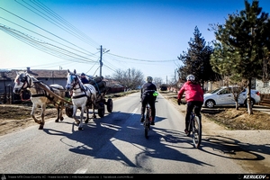 Trasee cu bicicleta MTB XC - Traseu SSP Bucuresti - Valea Dragului - Hotarele - Mironesti - Gradistea - Adunatii-Copaceni - Bucuresti (Schitul Mironesti si Conacul Radu Serban) de Andrei Vocurek