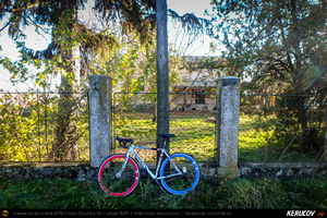 Trasee cu bicicleta MTB XC - Traseu SSP Bucuresti - Gradistea - Falastoaca - Isvoarele - Hotarele - Greaca - Prundu - Adunatii-Copaceni - Bucuresti (Conacul Gorski din Greaca) de Andrei Vocurek